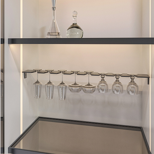 Duslar Duslar Держатель FONDO для бокалов, длина 867 мм, антрацит