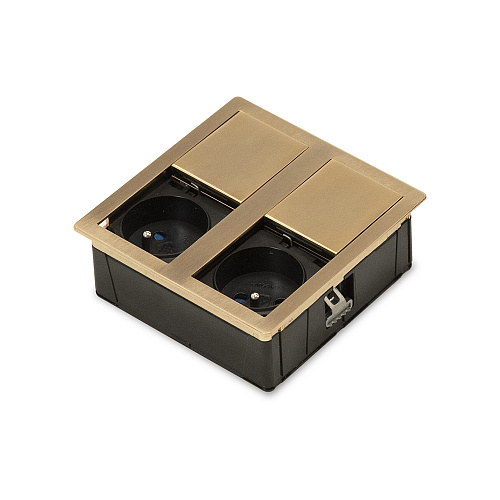 ASA ASA Розетка VERSAHIT DUAL, врезная, золото