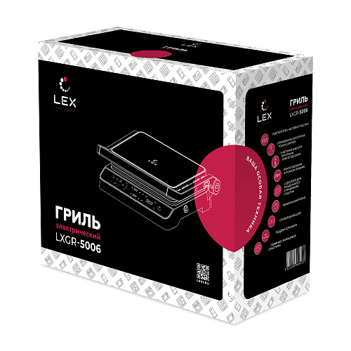 Lex LEX LXGR 5006 электрогриль, черный