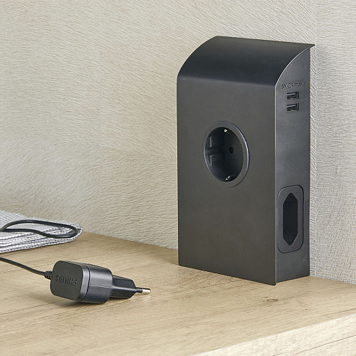 SFL SFL Розетка BORN, накладная, черный