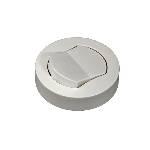 DLIGHT Механический выключатель DLIGHT, вход/выход - вилка/розетка, 1 клавиша, белый