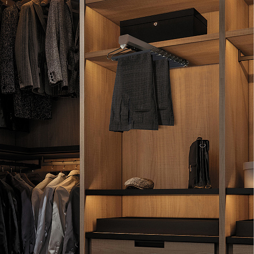 Duslar Duslar Выдвижная брючница NICOLE, ширина 350 мм, бронза/черный