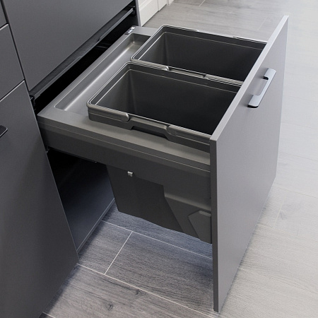 Duslar Duslar Система сортировки NIGHT 56 л, выдвижной фасад 600 мм, антрацит