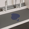 Duslar Duslar Коврик KEEP защитный, длина 2000 мм, ширина 550 мм, толщина 2 мм, серый