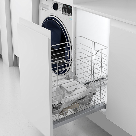 MENAGE CONFORT MENAGE CONFORT Корзина RUBI для хранения белья 95 л, выдвижной фасад 600 мм, хром
