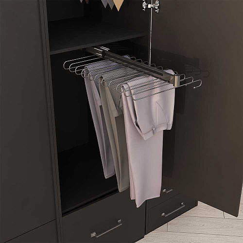 Duslar Duslar Выдвижная брючница DOVE, ширина 340 мм, хром