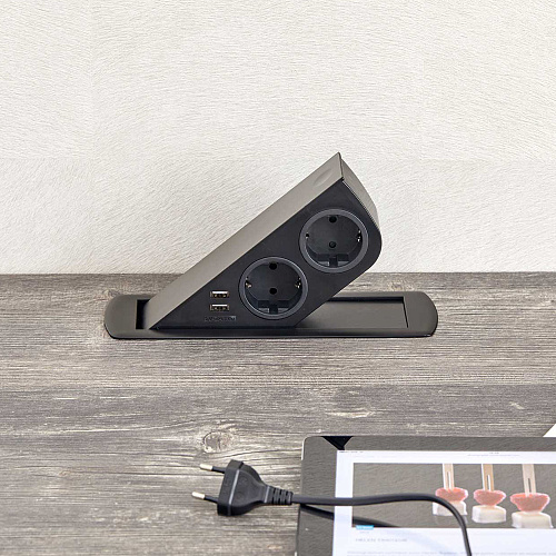 SFL SFL Розетка CIZO, врезная, черный