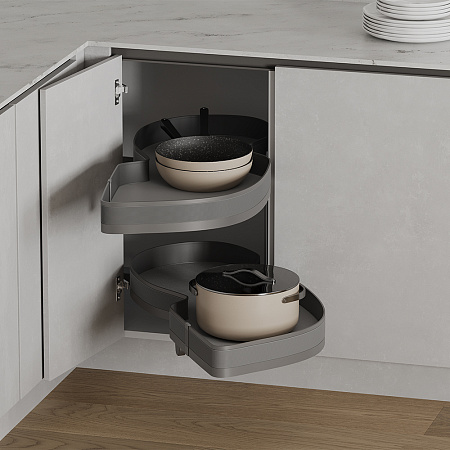 Duslar Duslar Карусель TITAN, распашной фасад 450 мм, правая, антрацит