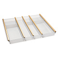 NinkaPlast NinkaPlast Лоток CUISIO PRO для столовых приборов, ширина фасада 600 мм, 495-520х473х55 мм, белый/золото