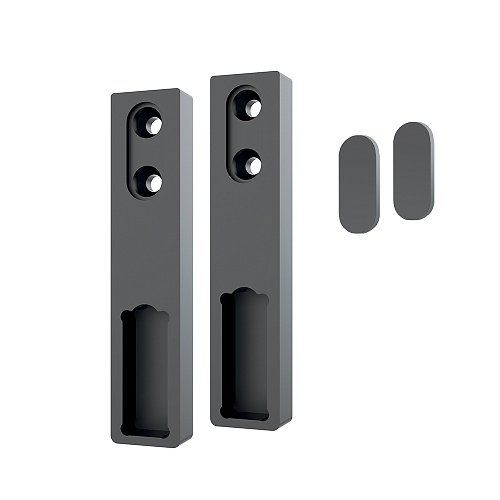 Duslar Duslar Комплект держателей с заглушками для прямоугольных штанг NAPPA, POLA и REKS, антрацит