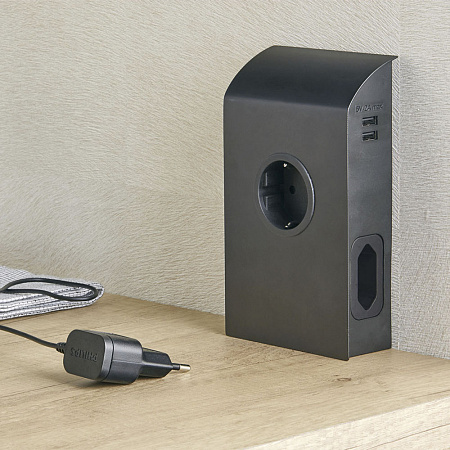 SFL SFL Розетка BORN, накладная, черный