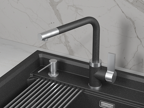 Granula GRANULA 5504, ЧЕРНЫЙ, СМЕСИТЕЛЬ КУХОННЫЙ