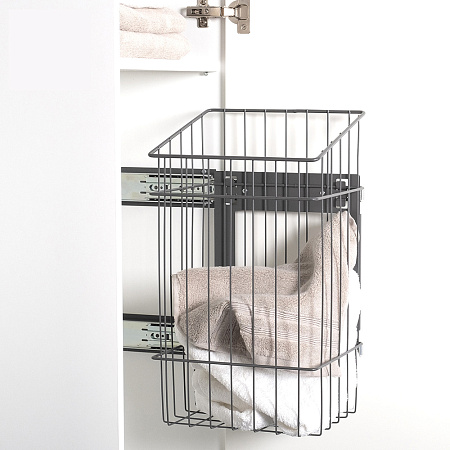 LjM LjM Корзина KEMI для хранения белья 21 л, распашной фасад от 300 мм, антрацит