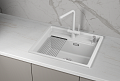 Granula GRANULA KS-6003i, АРКТИК (БЕЛЫЙ), кухонная мойка, кварц