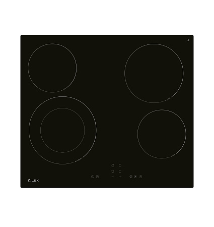 Lex Lex EVH 641A BL панель стеклокерамическая электрическая