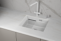 Granula GRANULA KS-5501iU, АРКТИК (БЕЛЫЙ), кухонная мойка, кварц