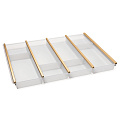 NinkaPlast NinkaPlast Лоток CUISIO PRO для столовых приборов, ширина фасада 700 мм, 610-635х473х55 мм, белый/золото