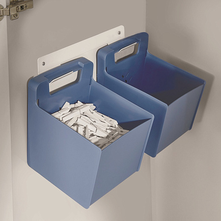 Hailo Hailo Комплект из контейнеров и настенного крепления HAILO для прищепок и мелочей, синий