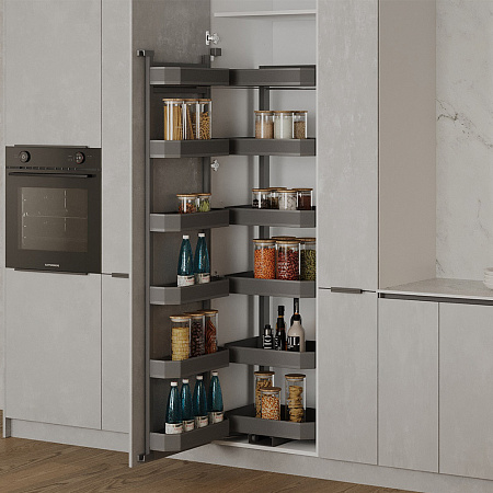 Duslar Duslar Система TITAN, распашной фасад 600 мм, высота 1709 мм, антрацит